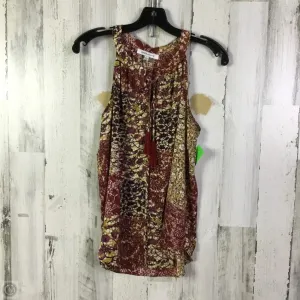 Blouse Sleeveless By Rose And Olive In Red & Yellow, Size: L