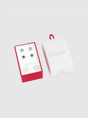 Blue 4 Stud Earring Set Guess