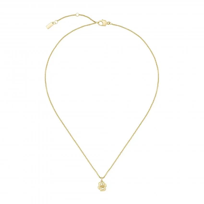 Boss Jewellery Double B Petit Gold Plated Ladies Necklace 1580747