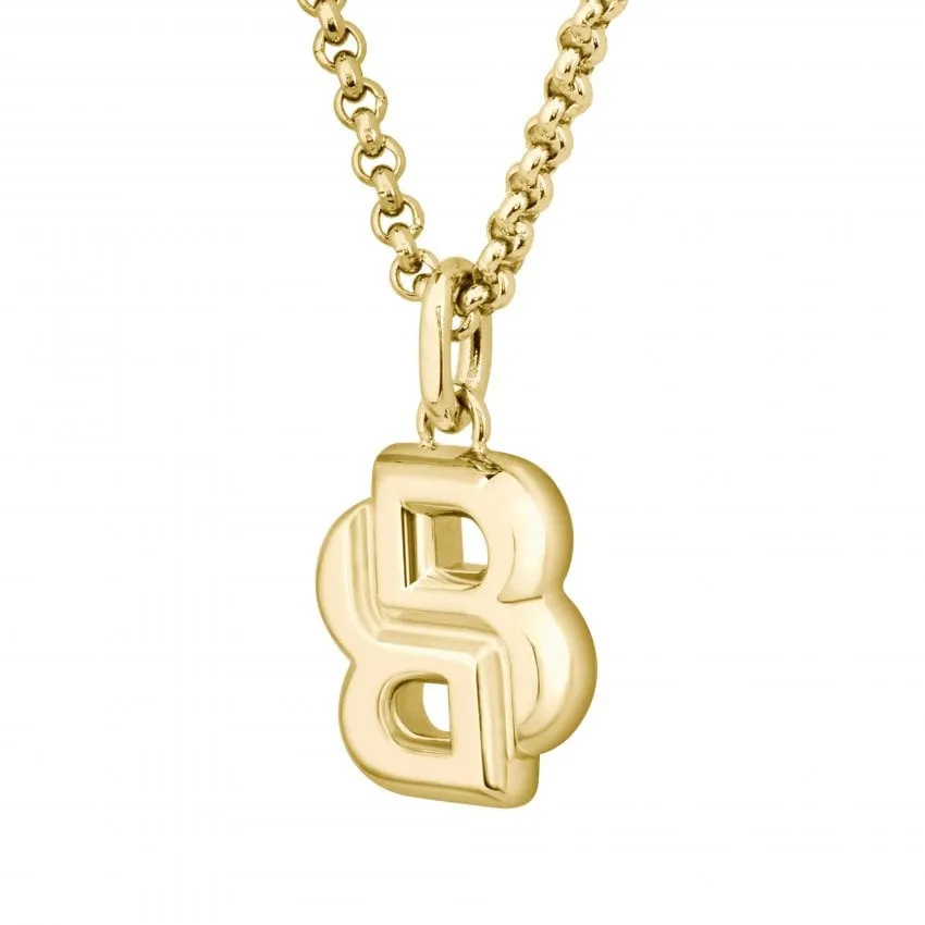 Boss Jewellery Double B Petit Gold Plated Ladies Necklace 1580747