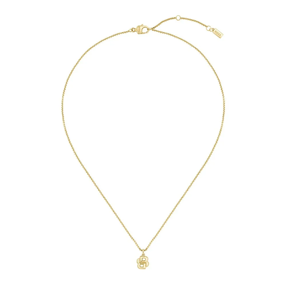 Boss Jewellery Double B Petit Gold Plated Ladies Necklace 1580747