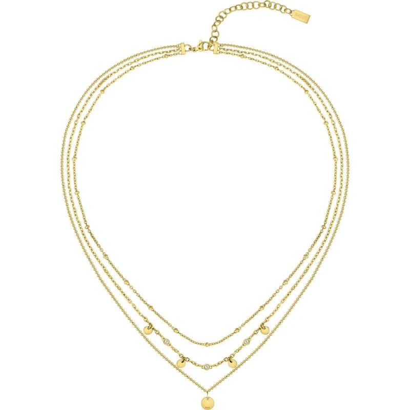 BOSS Jewellery Ladies Gold Plated Layered Necklace 1580334
