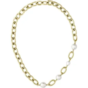 Boss Jewellery Ladies Gold Plated Pearl Necklace 1580540