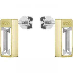Boss Jewellery Ladies Gold Plated Stud Earrings 1580413