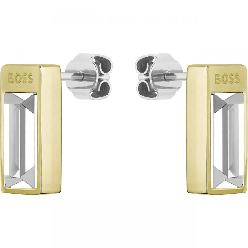 Boss Jewellery Ladies Gold Plated Stud Earrings 1580413