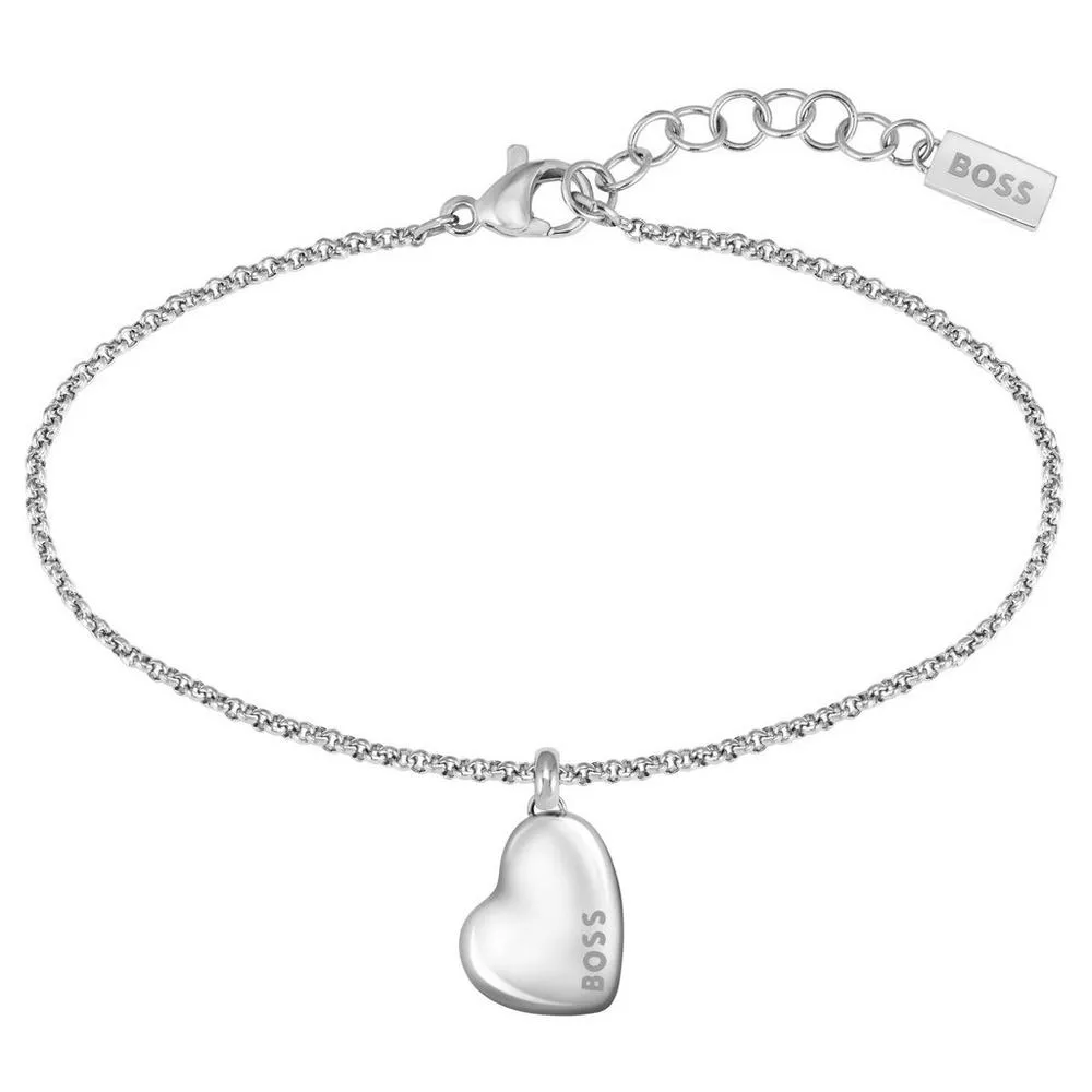 Boss Jewellery Ladies Honey Heart Stainless Steel Bracelet 1580594