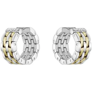 Boss Jewellery Ladies Isla Two Tone Hoop Earrings 1580531