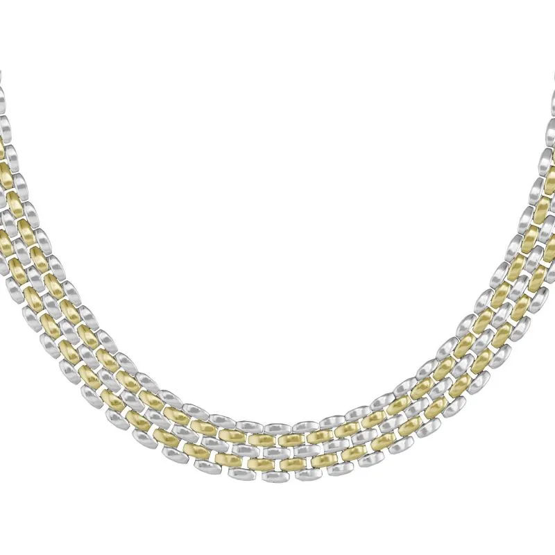 Boss Jewellery Ladies Isla Two Tone Link Necklace 1580548