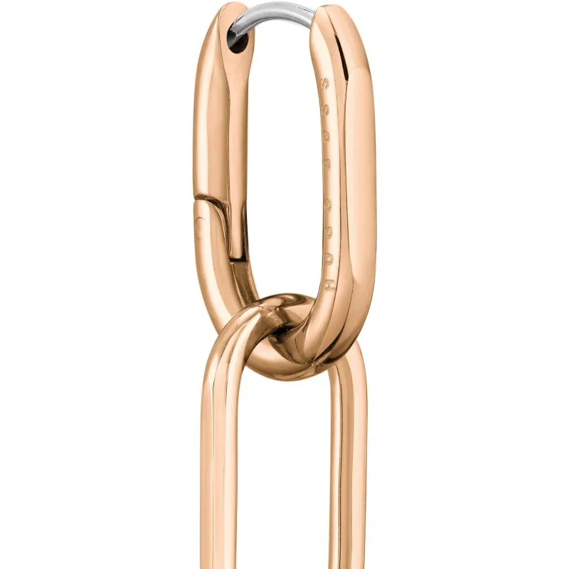 Boss Jewellery Ladies Rose Gold Plated Drop Earrings 1580202