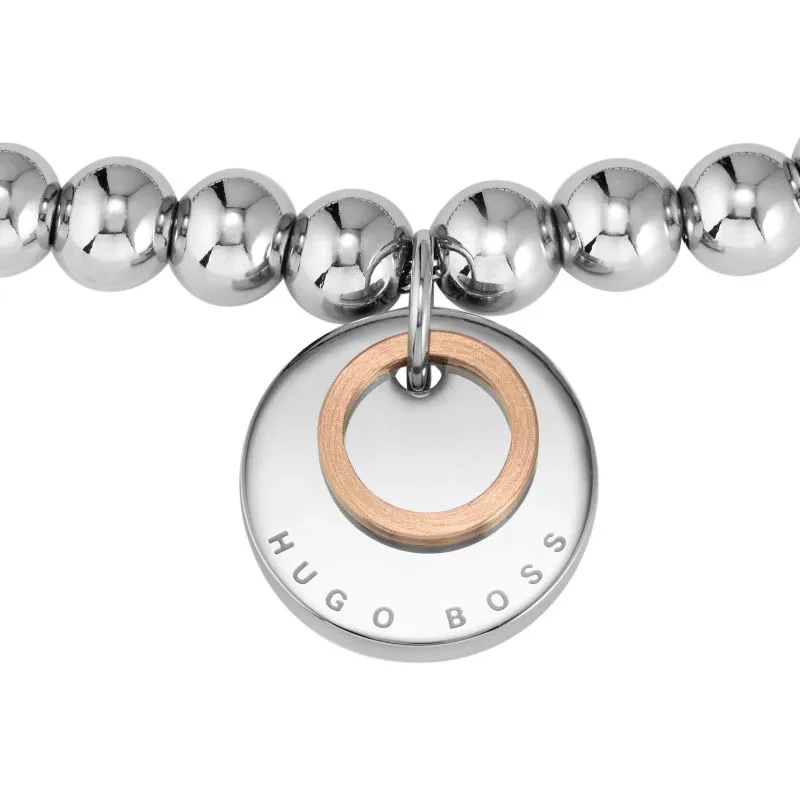 Boss Jewellery Ladies Stainless Steel Bead Bracelet 1580227