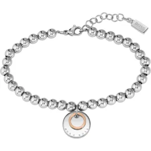 Boss Jewellery Ladies Stainless Steel Bead Bracelet 1580227
