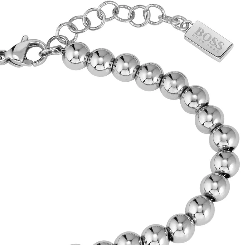 Boss Jewellery Ladies Stainless Steel Bead Bracelet 1580227