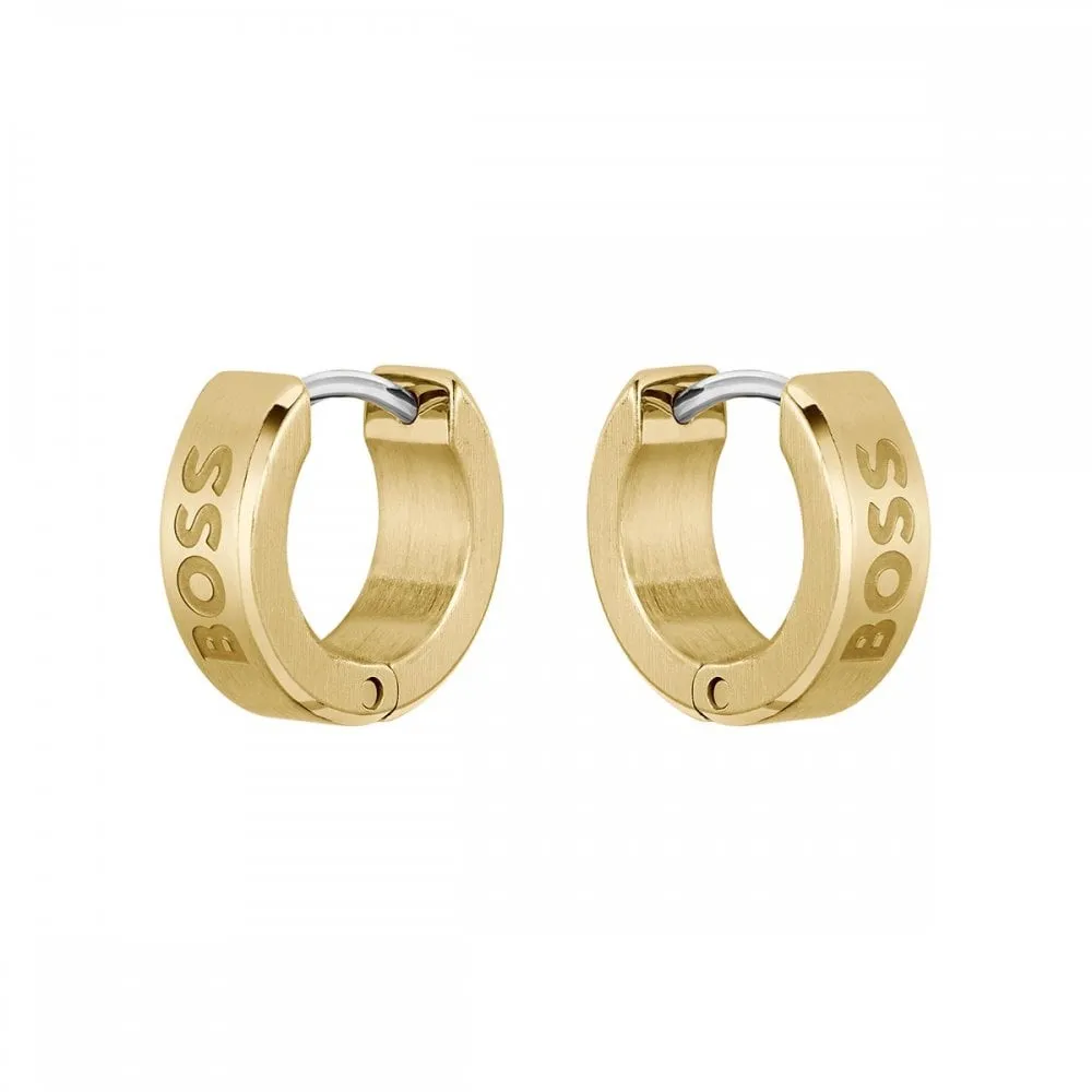 BOSS Jewellery Mens Odell Huggie Hoop Earrings 1580655
