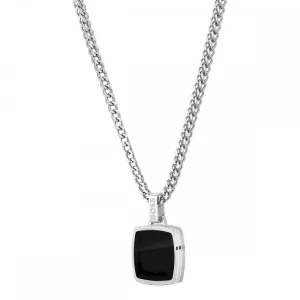 Boss Jewellery Mens Stainless Steel Odell Square Necklace 1580648
