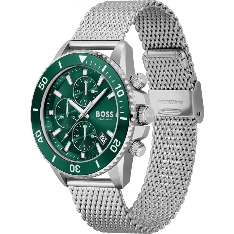 BOSS Watches Admiral Chronograph Green Men's Watch 1513905