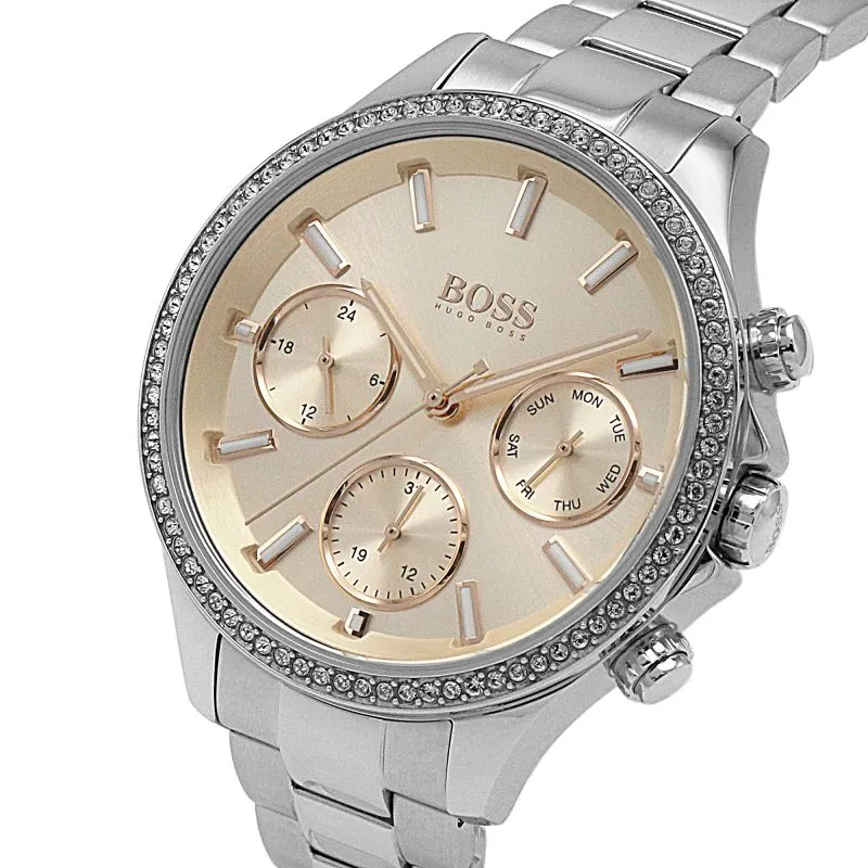 BOSS Watches Hera Sport Lux Steel Day Date Ladies Watch 1502565