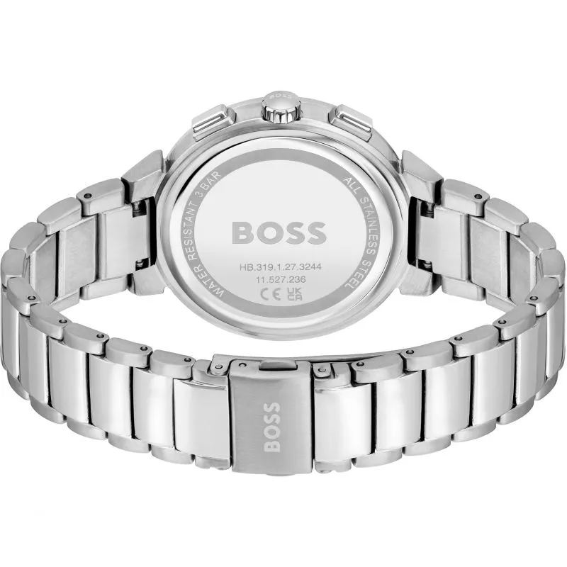 Boss Watches Ladies Stainless Steel Crystal Set Watch 1502676
