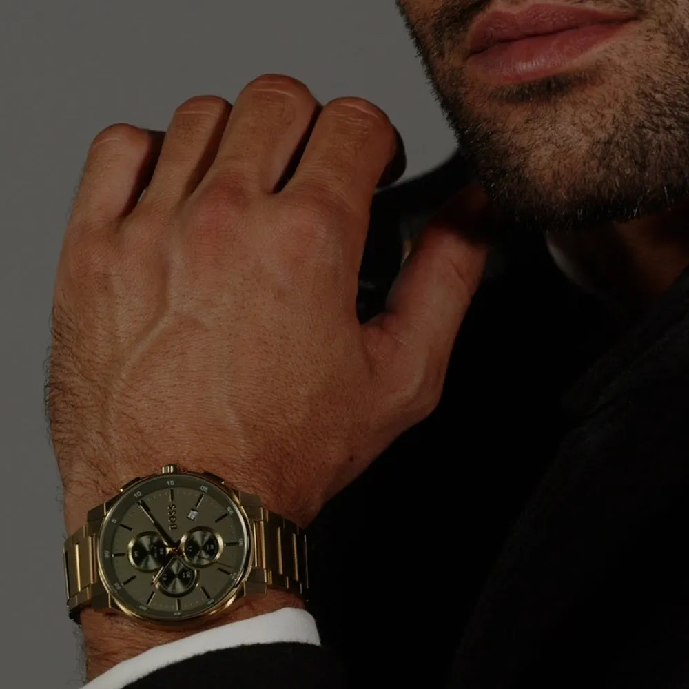 Boss Watches Peak 2.0 Gold Plated Mens Watch 1514190