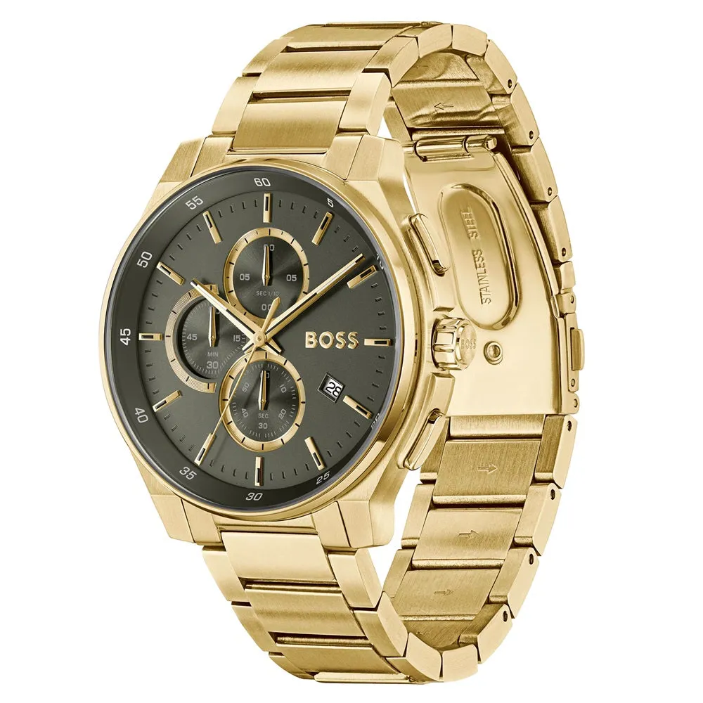 Boss Watches Peak 2.0 Gold Plated Mens Watch 1514190