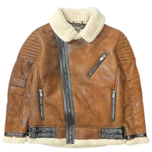 Boy's Sherpa Lined Jacket In Mocha