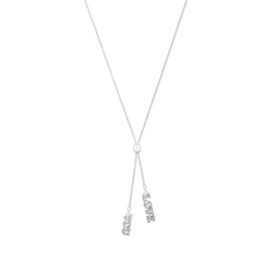 Carter Gore Love You Slider Necklace Sterling Silver