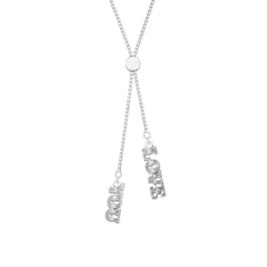 Carter Gore Love You Slider Necklace Sterling Silver