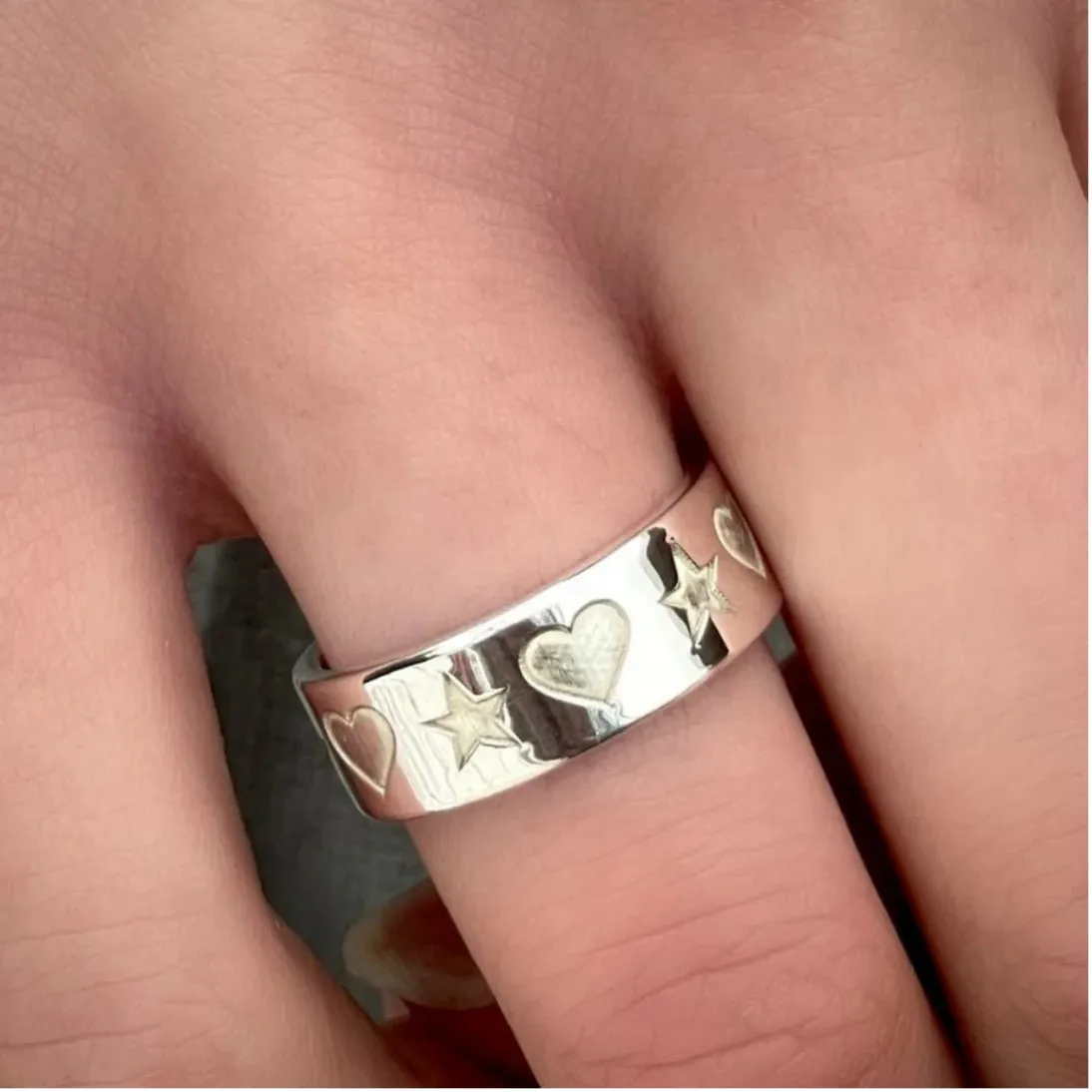 Carter Gore Star Heart Ring Sterling Silver