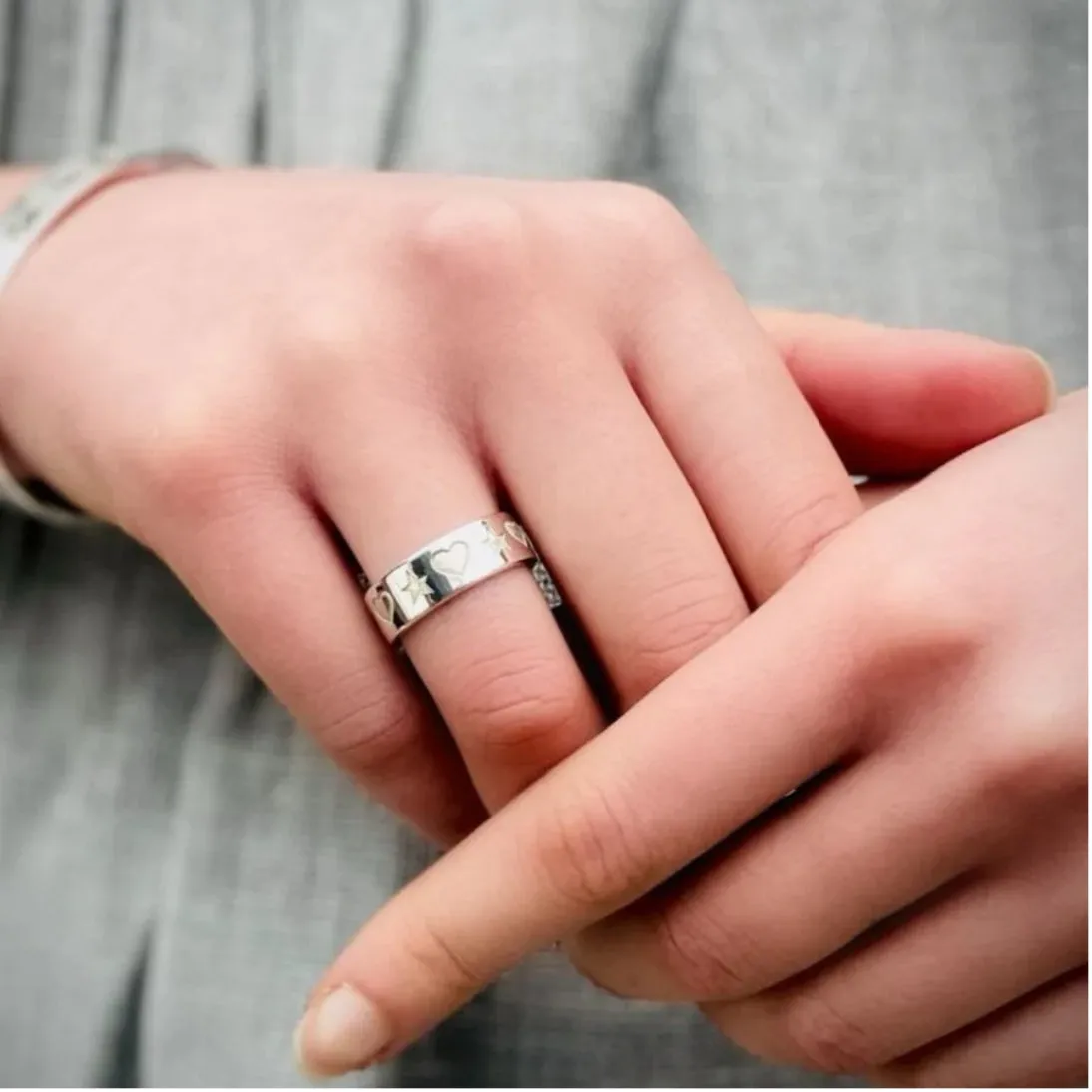 Carter Gore Star Heart Ring Sterling Silver