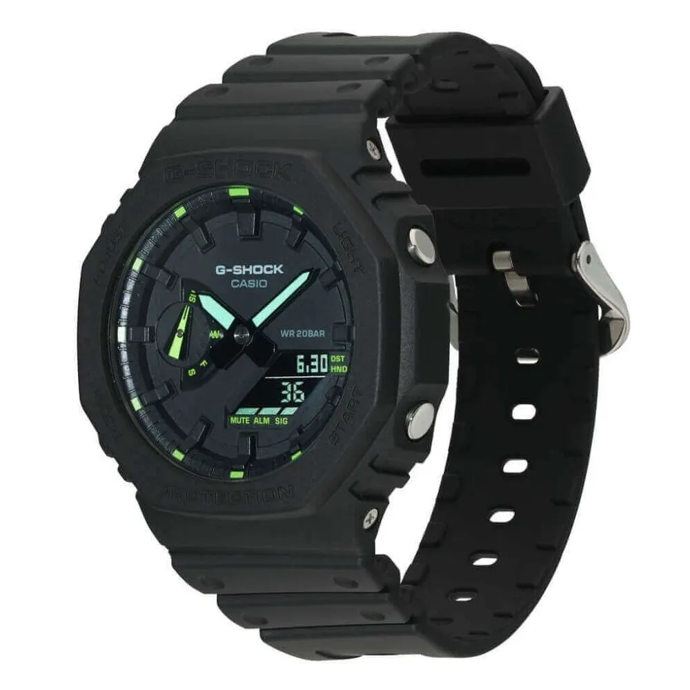 Casio G Shock 2100 Utility Black Series Carbon Guard Stealth Watch GA-2100-1A3ER