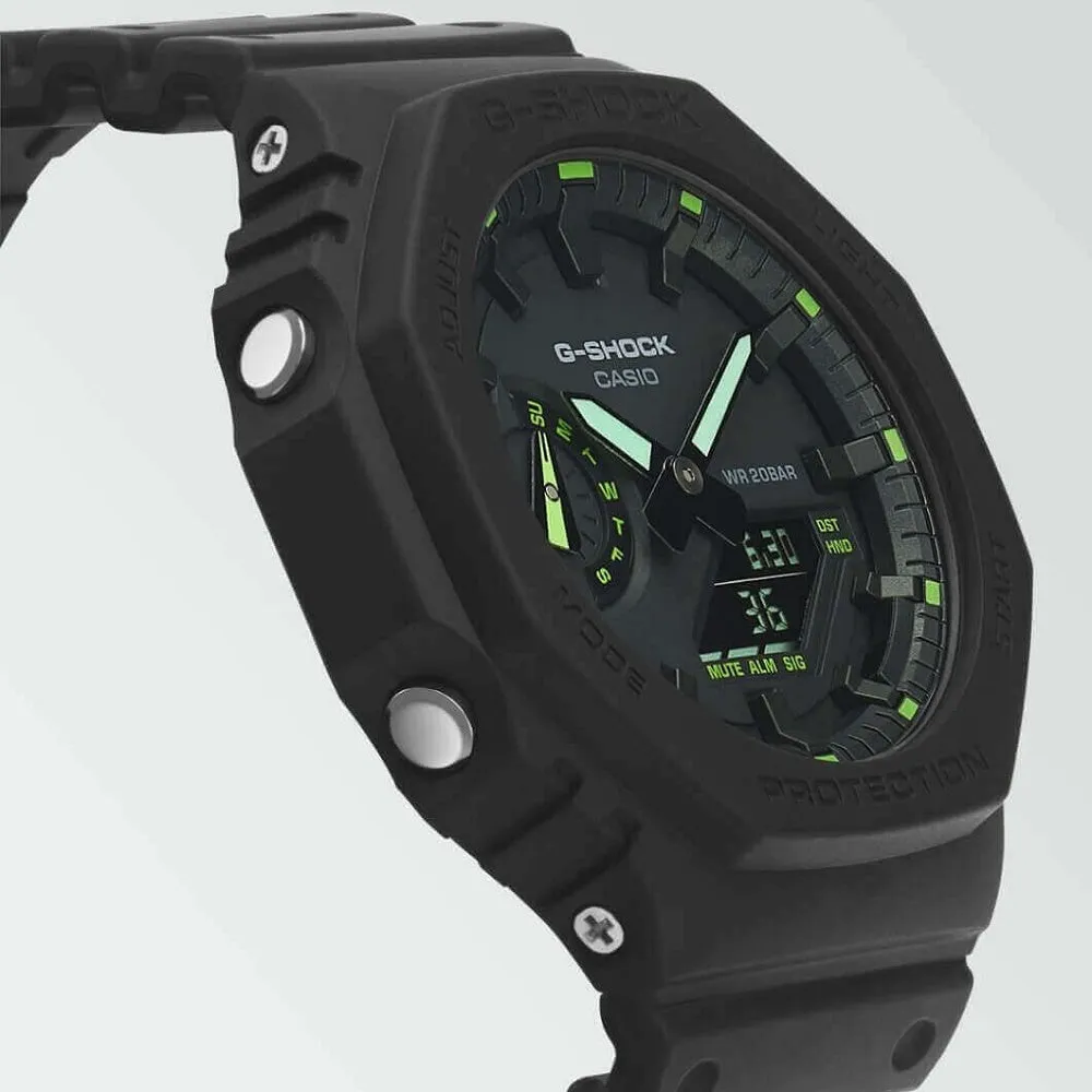 Casio G Shock 2100 Utility Black Series Carbon Guard Stealth Watch GA-2100-1A3ER