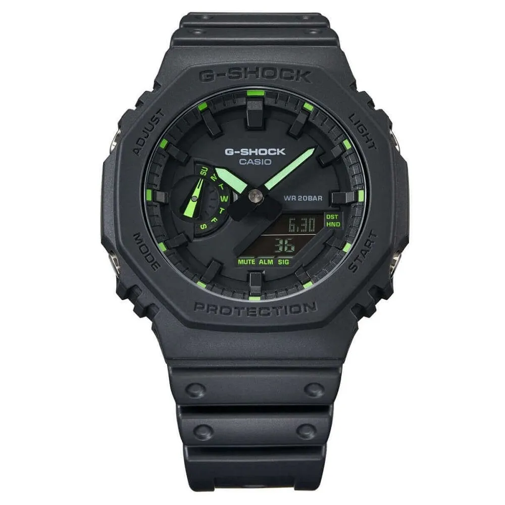 Casio G Shock 2100 Utility Black Series Carbon Guard Stealth Watch GA-2100-1A3ER