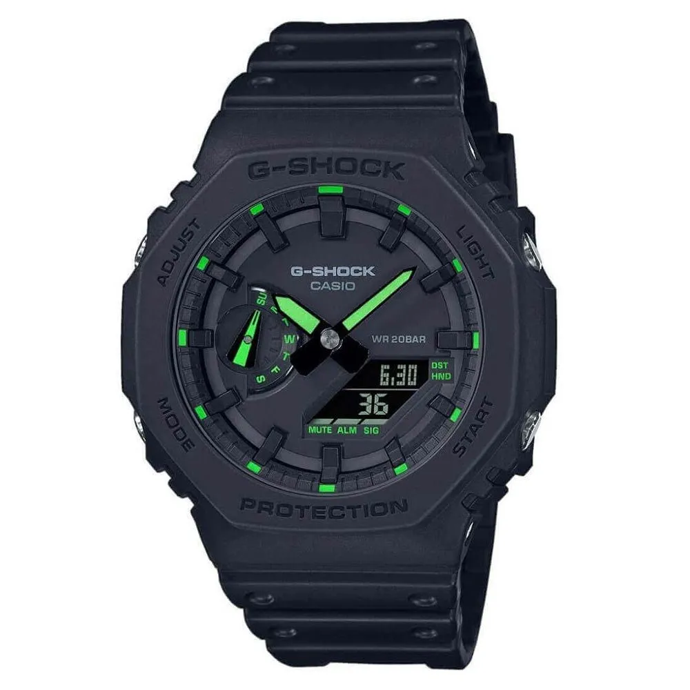 Casio G Shock 2100 Utility Black Series Carbon Guard Stealth Watch GA-2100-1A3ER