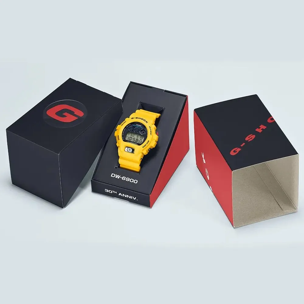 Casio G Shock 30th Anniversary Edition Digital Watch Yellow DW-6900TR-9ER