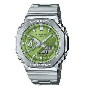 Casio G-Shock Steel Green Metallic Dial Mens Watch GM-2110D-3AER