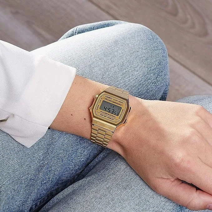 Casio Retro Collection Gold Plated Digital Watch A168WG-9EF