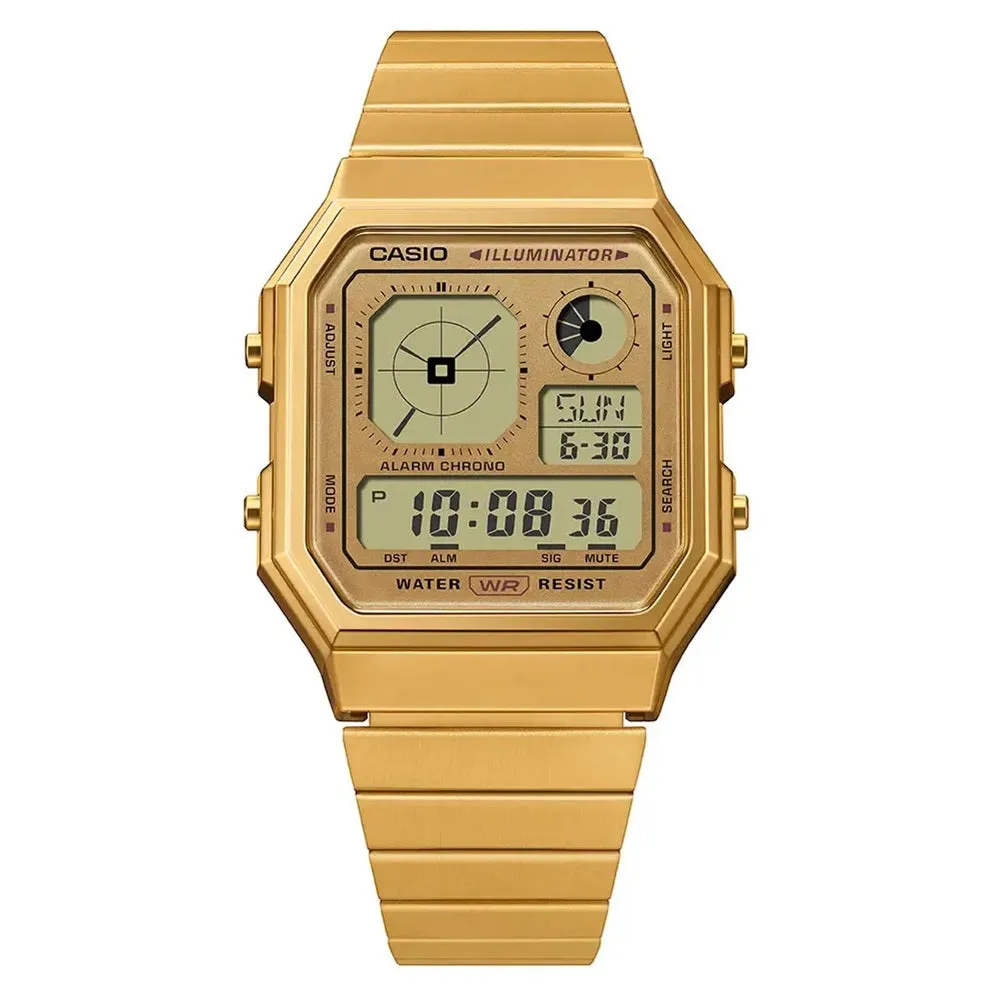 Casio Vintage Collection Digital Watch Gold A130WEG-9AEF