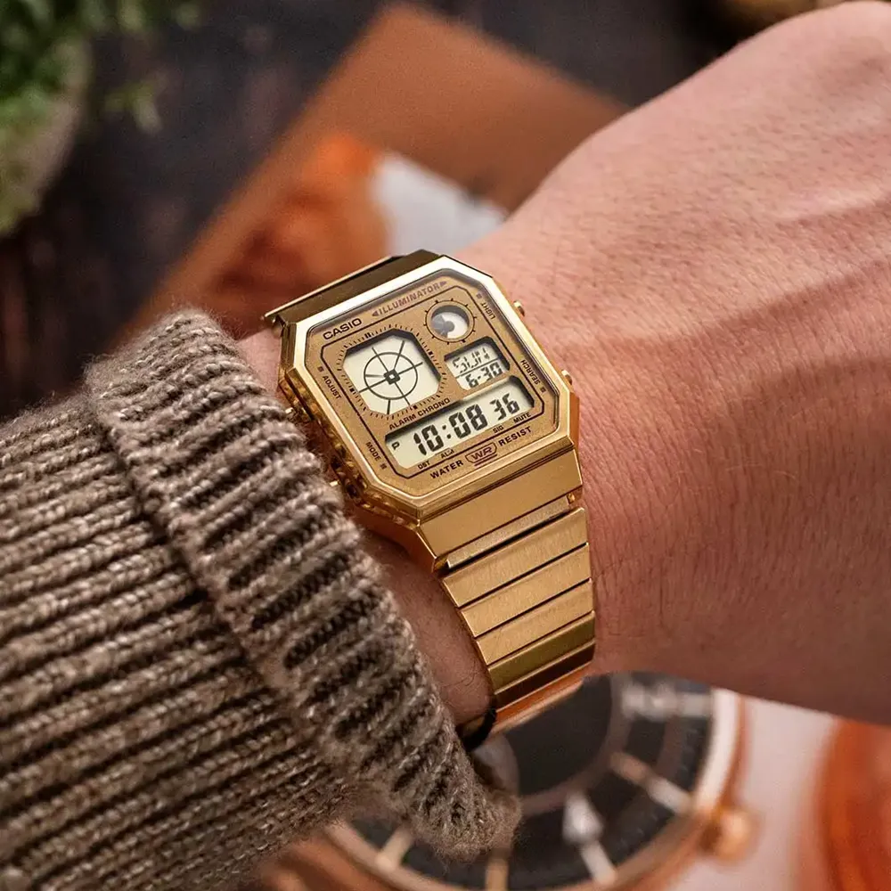 Casio Vintage Collection Digital Watch Gold A130WEG-9AEF