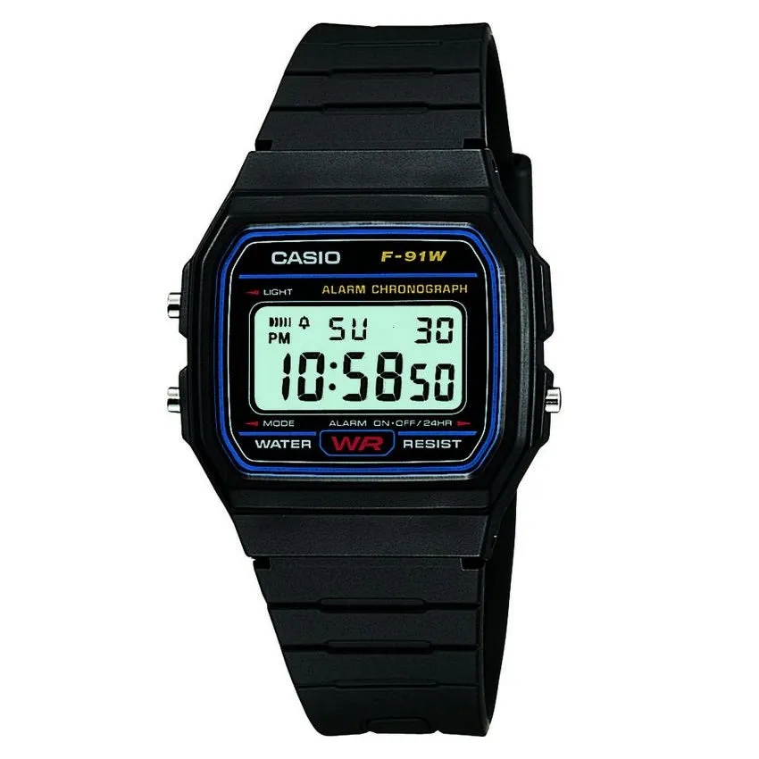 Casio Vintage Collection Retro Digital Watch W-91W-1YER