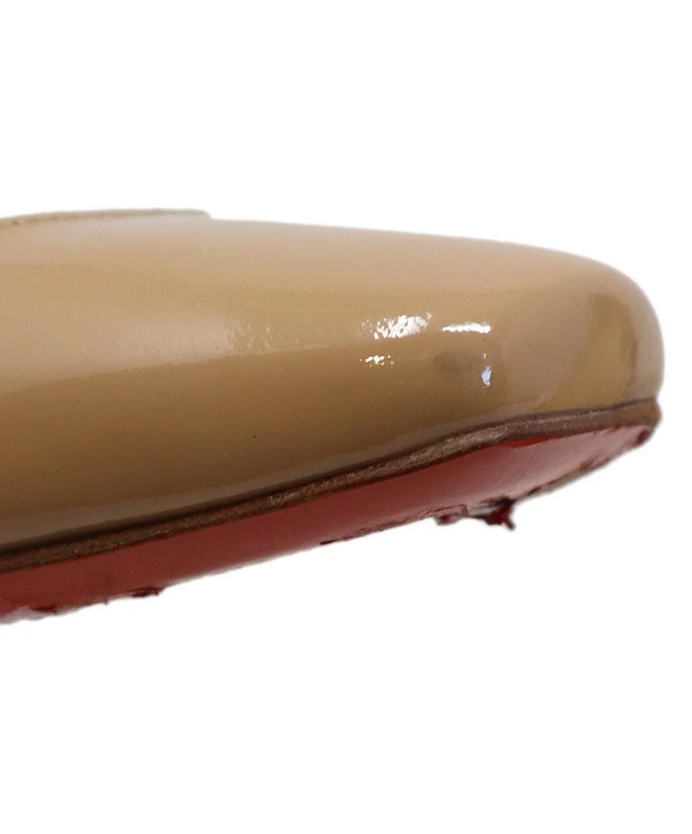 Christian Louboutin Nude Patent Leather Heels sz 6