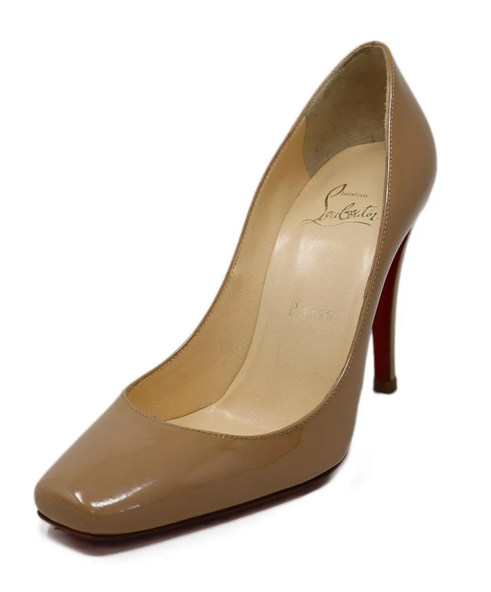 Christian Louboutin Nude Patent Leather Heels sz 6