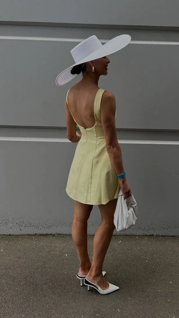 Clearance Price Rafiki Mini Dress - Yellow  Limited Release!