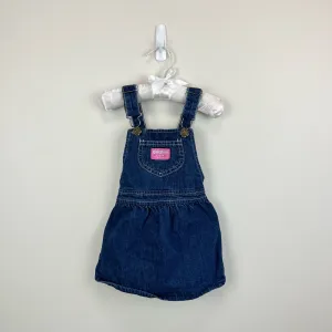 Clearance Price Vintage OshKosh B'gosh Denim Jumper Dress 24 Months USA  Going Fast!