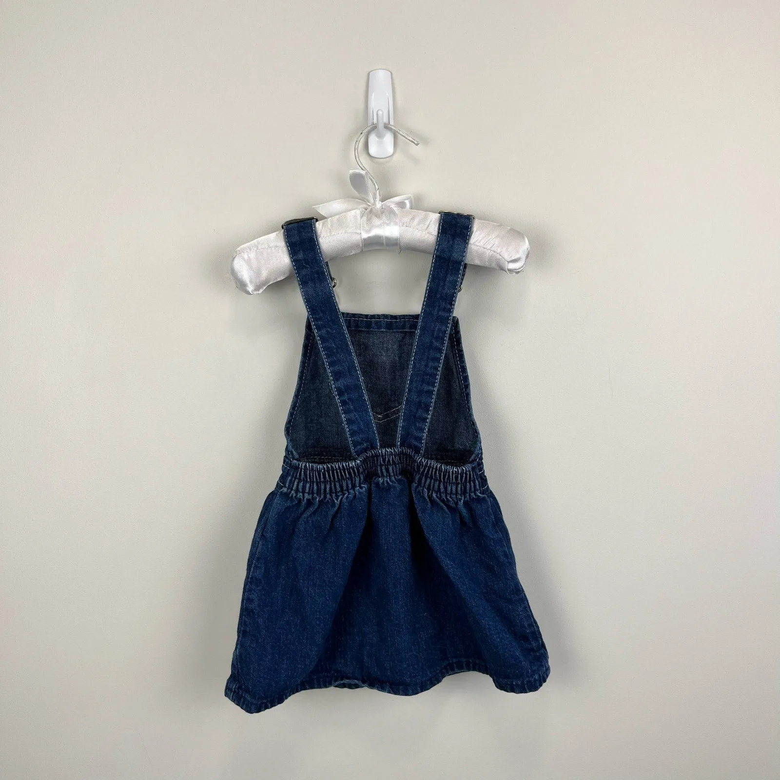 Clearance Price Vintage OshKosh B'gosh Denim Jumper Dress 24 Months USA  Going Fast!