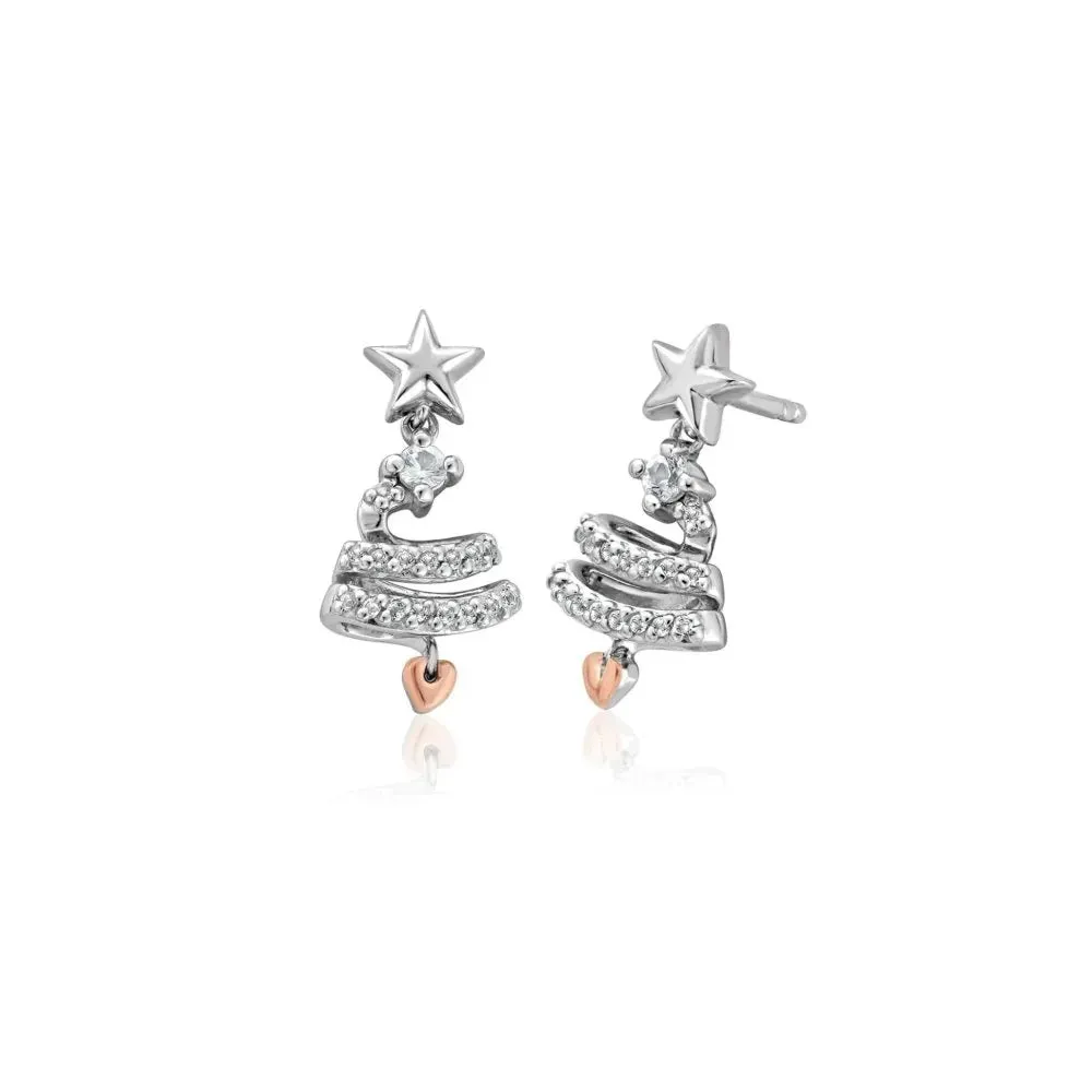 Clogau Christmas Tree Drop Earrings 3SCGS0711