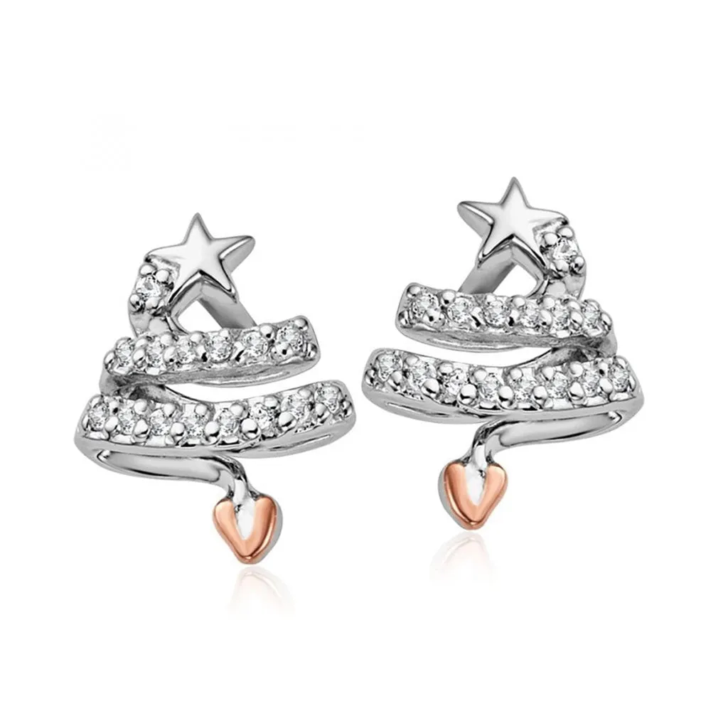 Clogau Christmas Tree Stud Earrings 3SCGS0710