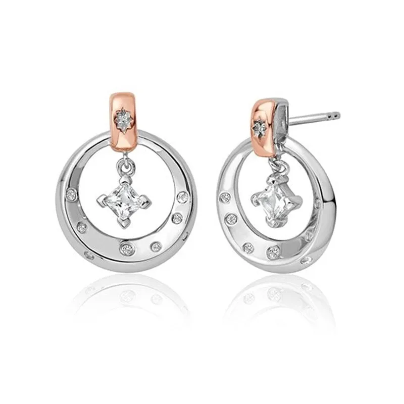 Clogau Stars of The Llyn Peninsula White Topaz Earrings 3SAYN0262