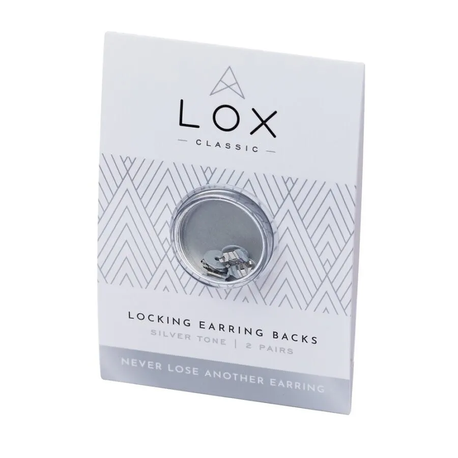 Connoisseurs Lox Silver Tone Earring Backs LOX 2SE