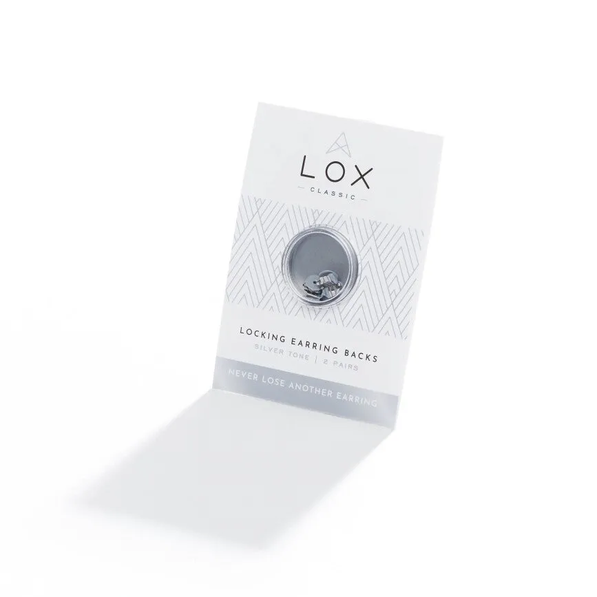 Connoisseurs Lox Silver Tone Earring Backs LOX 2SE