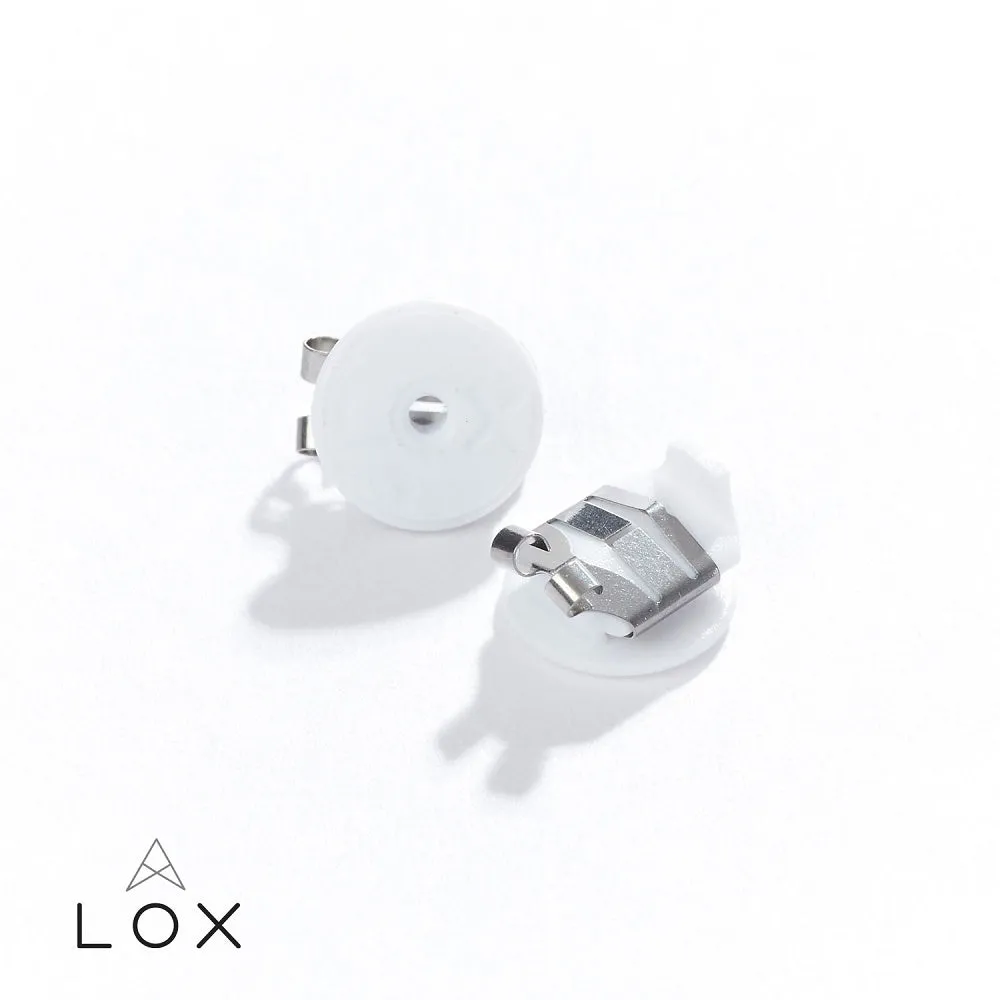 Connoisseurs Lox Silver Tone Earring Backs LOX 2SE