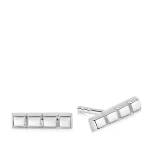 Daisy London CUBE STRIP STUD EARRINGS Sterling Silver  ST04_SLV